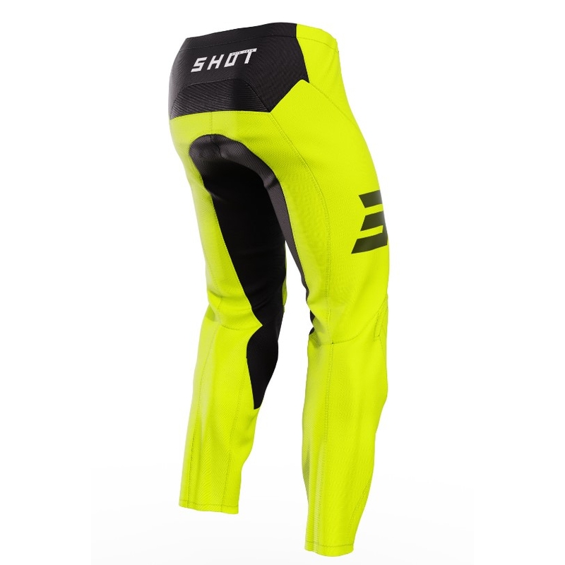 Spodnie motocrossowe Shot Raw Kid Escape czarny-fluo żółty wyprzedaż