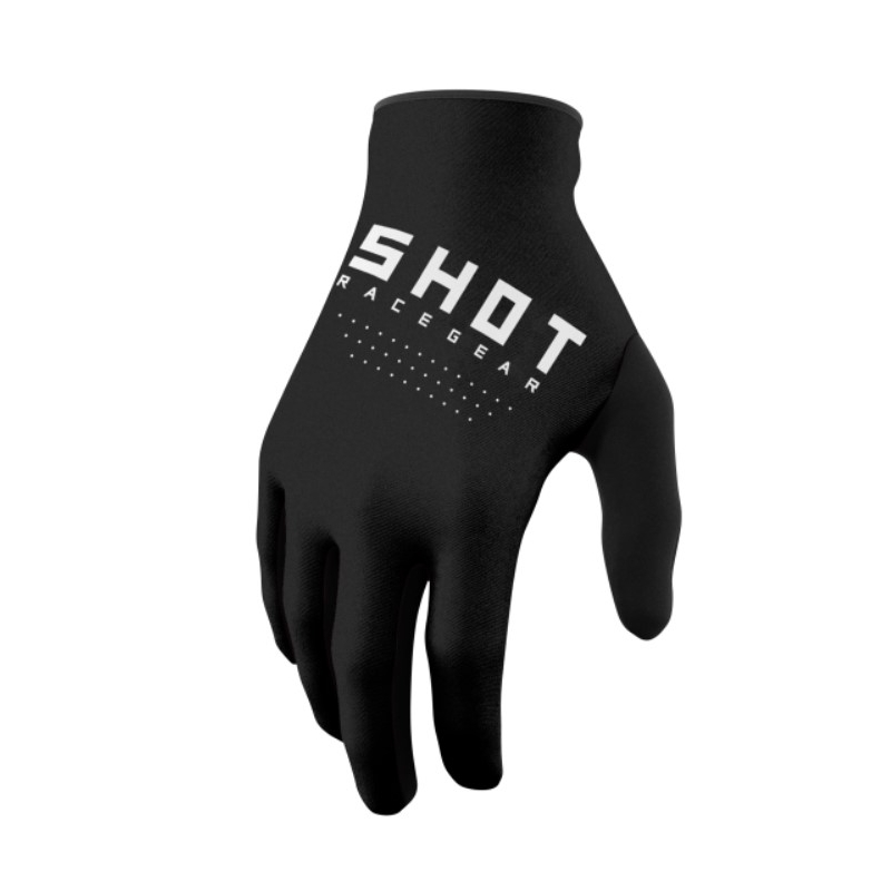 Rękawiczki motocrossowe Shot Raw Kid Czarne Wyprzedaż