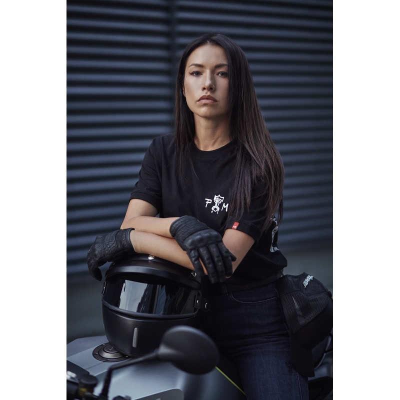 Damskie jeansy motocyklowe PANDO MOTO Kusari Cor 02 niebieski outlet wyprzedaż