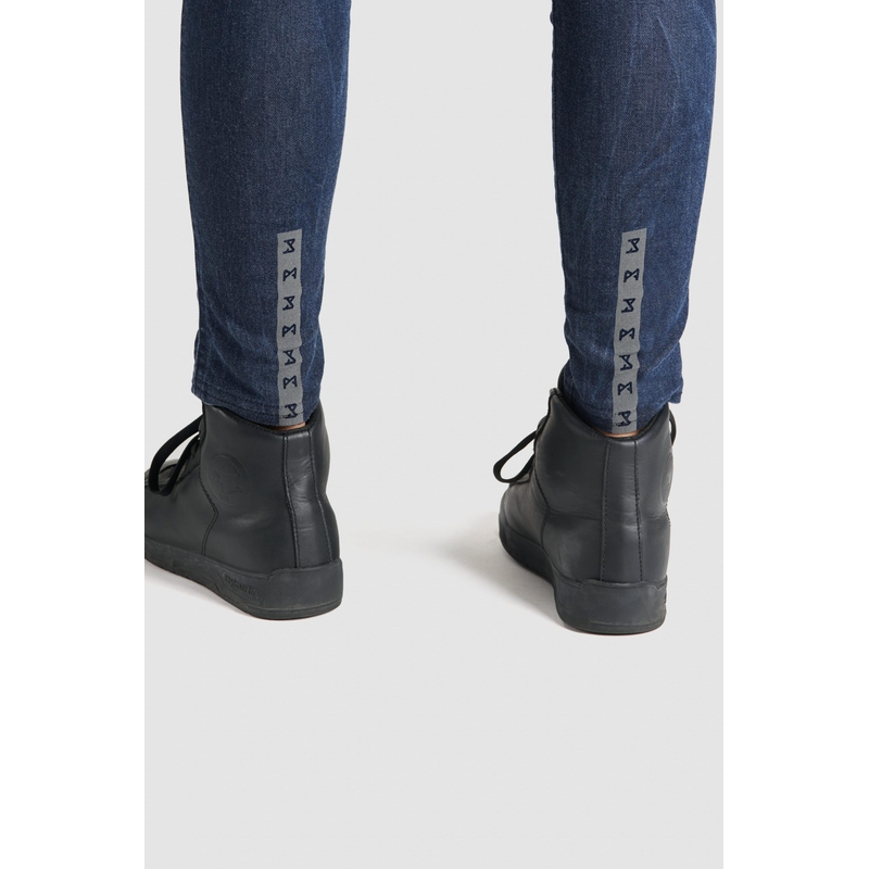 Damskie jeansy motocyklowe PANDO MOTO Kusari Cor 02 niebieski outlet wyprzedaż