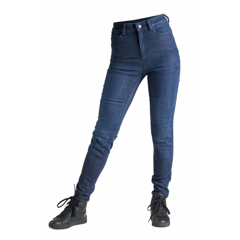 Damskie jeansy motocyklowe PANDO MOTO Kusari Cor 02 niebieski outlet wyprzedaż
