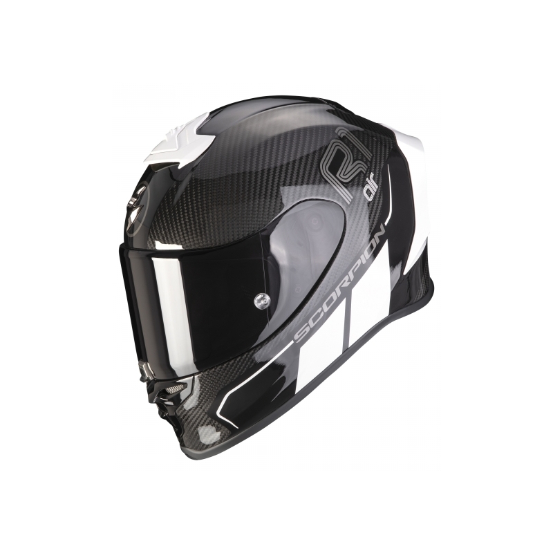 Kask integralny Scorpion EXO-R1 Carbon Air Corpus II czarno-biały - II. jakość