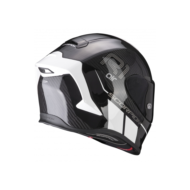 Kask integralny Scorpion EXO-R1 Carbon Air Corpus II czarno-biały - II. jakość
