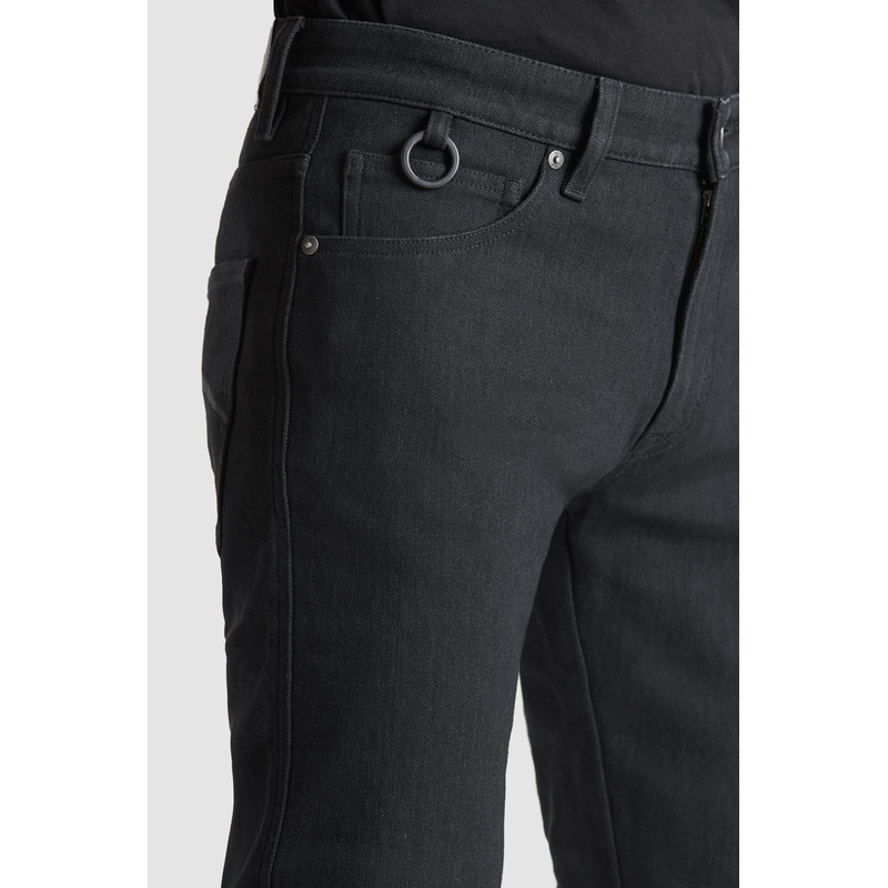 Jeansy motocyklowe PANDO MOTO Steel Black 02 czarny outlet wyprzedaż
