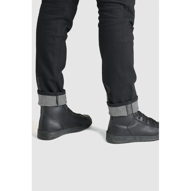 Damskie jeansy motocyklowe PANDO MOTO Kissaki Arm Black wyprzedaż