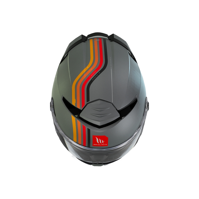 Wyprzedaż integralnego kasku motocyklowego MT Thunder 4 SV Mil C2 w kolorze szarym matowym