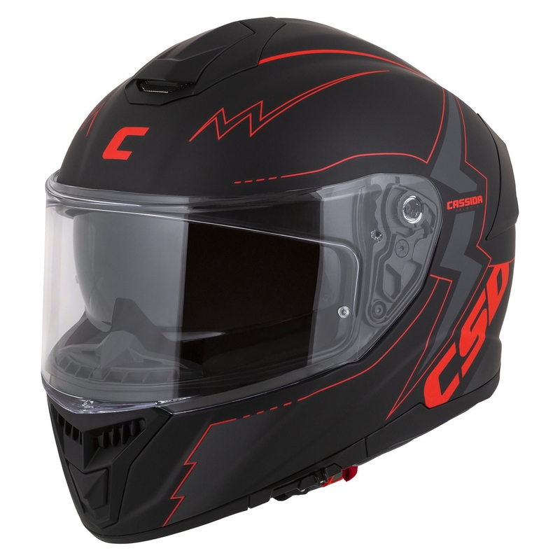 Kask motocyklowy Cassida Integral GT 2.1 Flash Black-Red-Grey