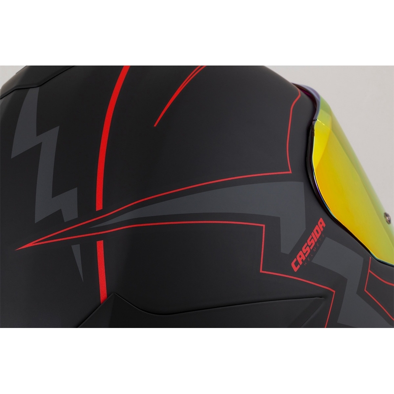 Kask motocyklowy Cassida Integral GT 2.1 Flash Black-Red-Grey