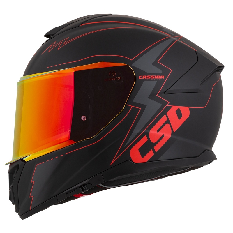 Kask motocyklowy Cassida Integral GT 2.1 Flash Black-Red-Grey