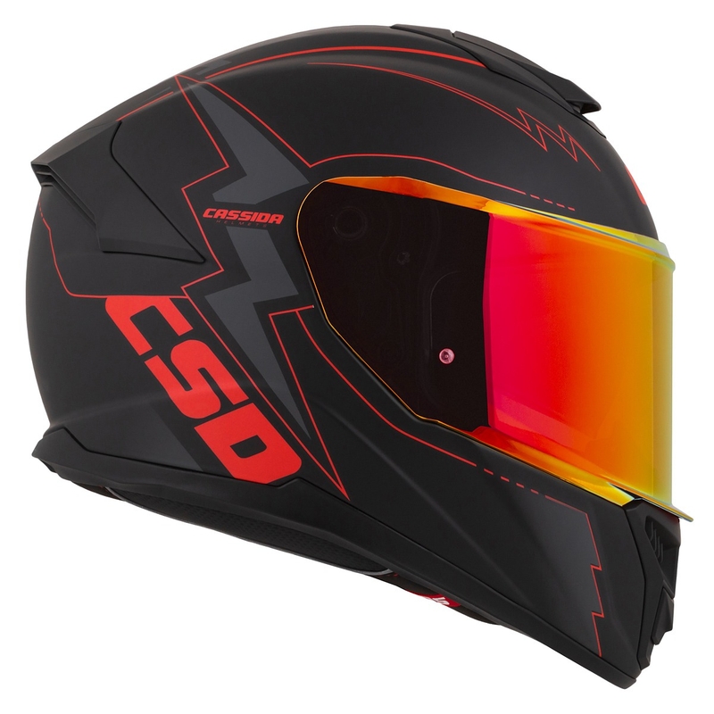 Kask motocyklowy Cassida Integral GT 2.1 Flash Black-Red-Grey