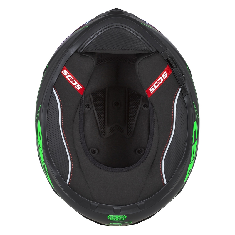 Kask motocyklowy Integral Cassida Integral GT 2.1 Flash black-fluo green-grey