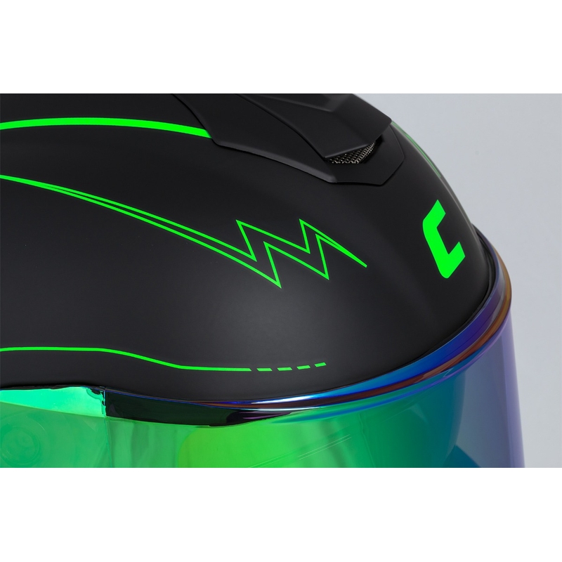 Kask motocyklowy Integral Cassida Integral GT 2.1 Flash black-fluo green-grey