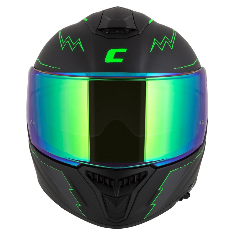 Kask motocyklowy Integral Cassida Integral GT 2.1 Flash black-fluo green-grey
