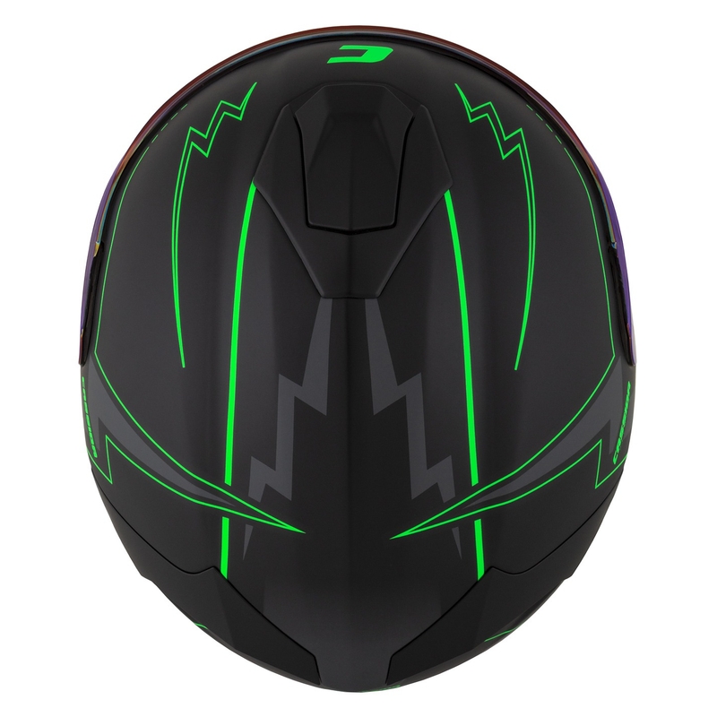 Kask motocyklowy Integral Cassida Integral GT 2.1 Flash black-fluo green-grey