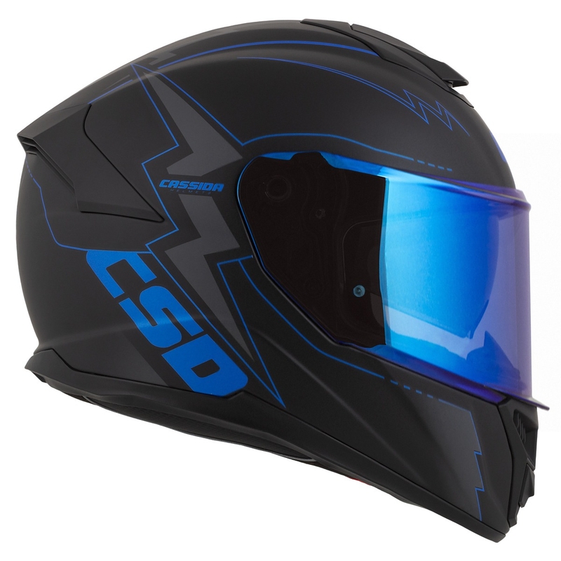 Kask motocyklowy Integral Cassida Integral GT 2.1 Flash black-blue-grey