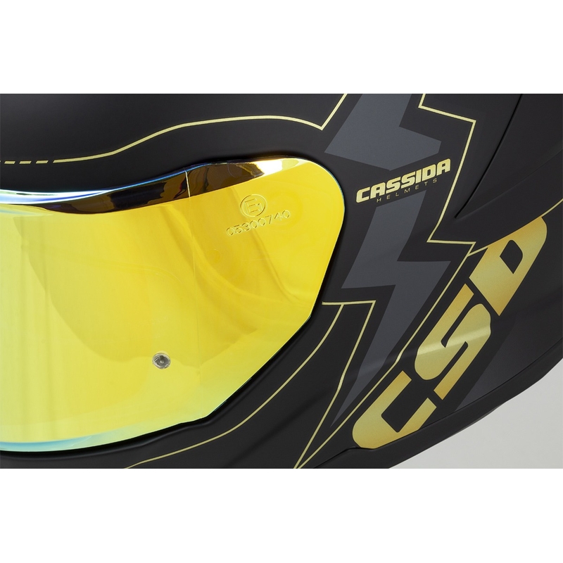 Kask motocyklowy Cassida Integral GT 2.1 Flash czarno-złoto-szary