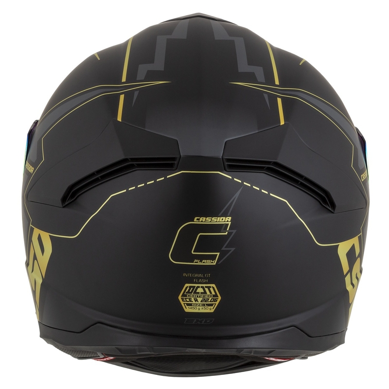 Kask motocyklowy Cassida Integral GT 2.1 Flash czarno-złoto-szary