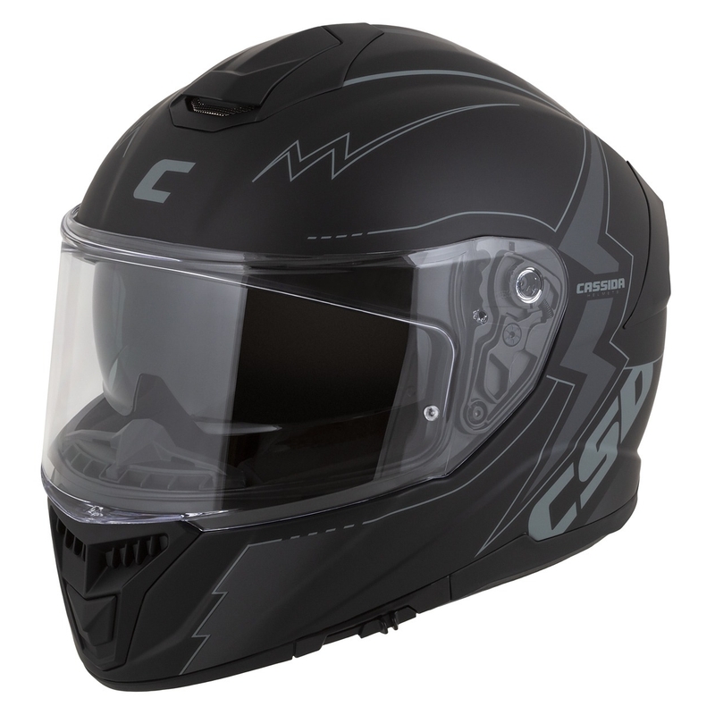 Kask motocyklowy Cassida Integral GT 2.1 Flash Black-Grey Integral.