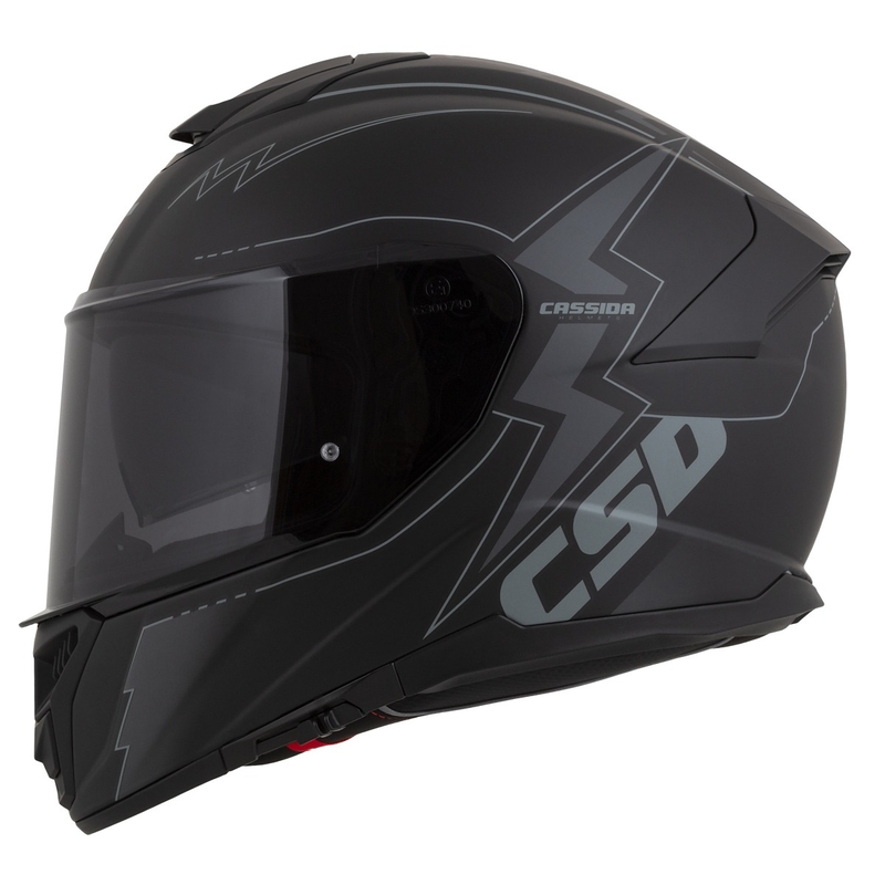 Kask motocyklowy Cassida Integral GT 2.1 Flash Black-Grey Integral.
