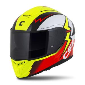 Integral kask motocyklowy Cassida Integral GT 2.1 Flash fluo yellow-red-black-white.