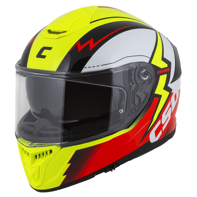 Integral kask motocyklowy Cassida Integral GT 2.1 Flash fluo yellow-red-black-white.