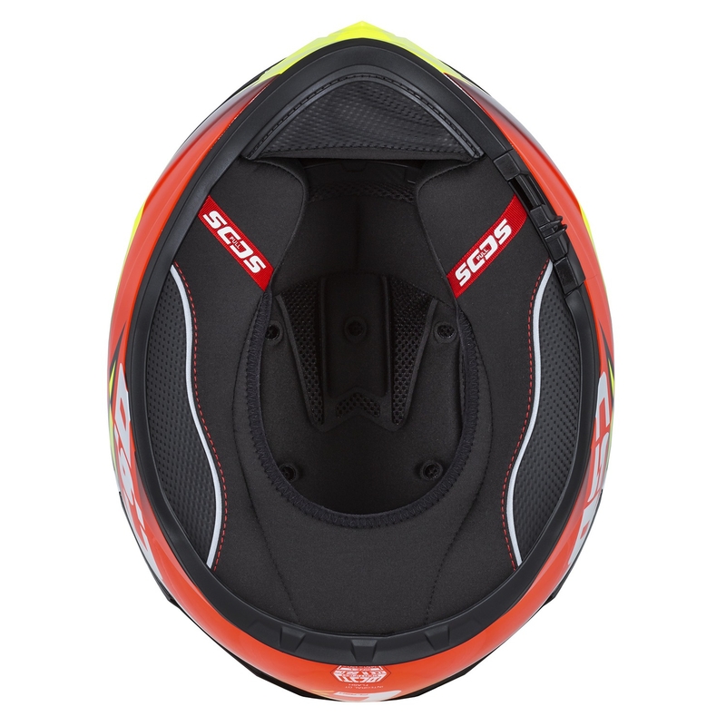 Integral kask motocyklowy Cassida Integral GT 2.1 Flash fluo yellow-red-black-white.