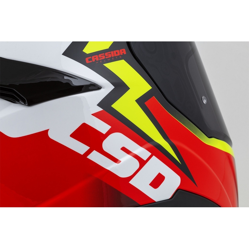 Integral kask motocyklowy Cassida Integral GT 2.1 Flash fluo yellow-red-black-white.