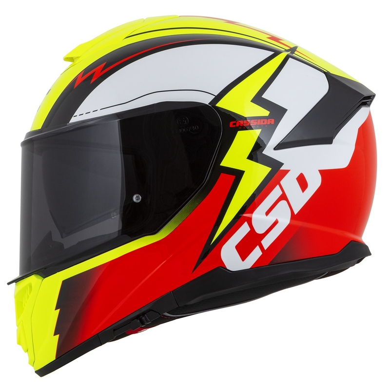 Integral kask motocyklowy Cassida Integral GT 2.1 Flash fluo yellow-red-black-white.