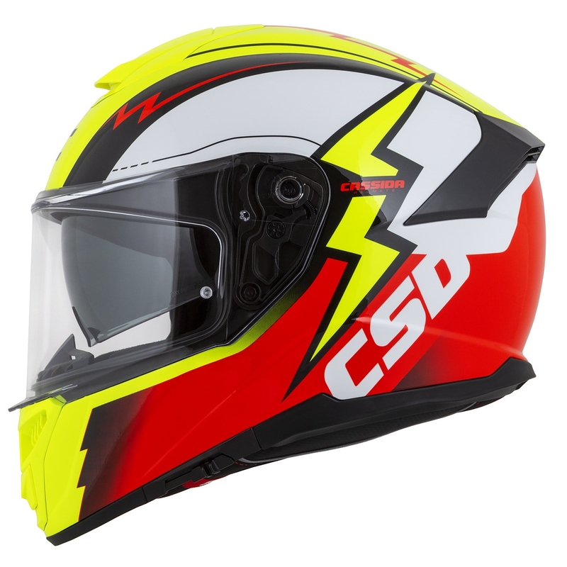 Integral kask motocyklowy Cassida Integral GT 2.1 Flash fluo yellow-red-black-white.