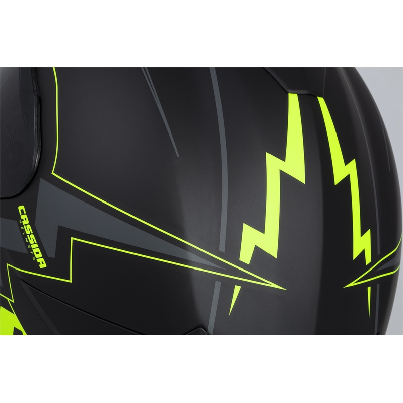 Kask motocyklowy Integral Cassida Integral GT 2.1 Flash black-fluo yellow-grey