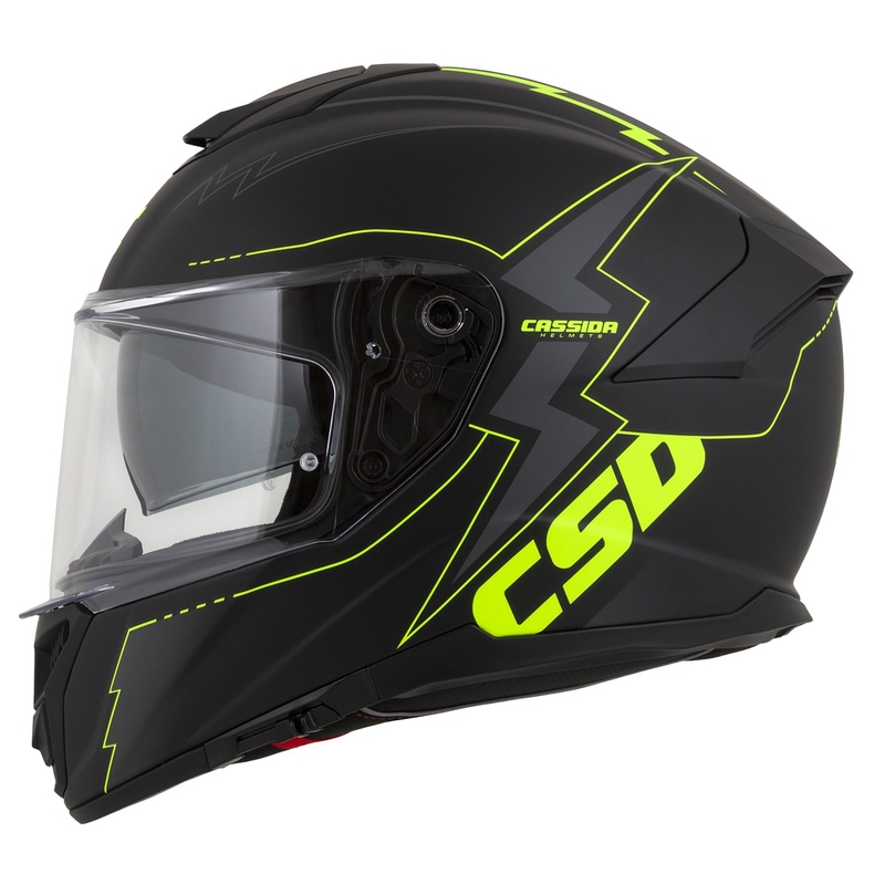 Kask motocyklowy Integral Cassida Integral GT 2.1 Flash black-fluo yellow-grey