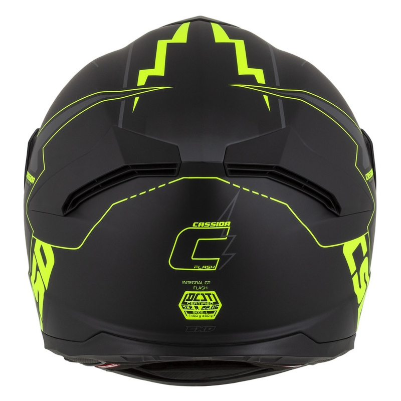 Kask motocyklowy Integral Cassida Integral GT 2.1 Flash black-fluo yellow-grey