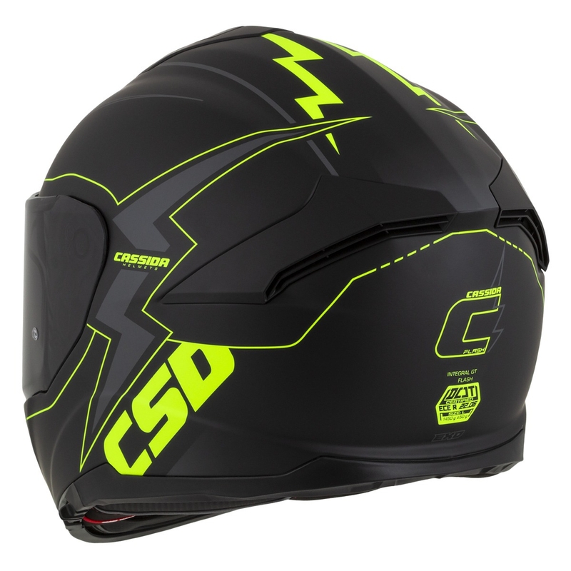Kask motocyklowy Integral Cassida Integral GT 2.1 Flash black-fluo yellow-grey