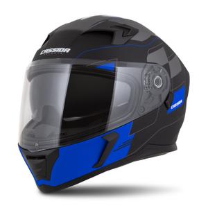 Integralny kask motocyklowy Cassida Integral 3.0 RoxoR czarno-szaro-niebieski