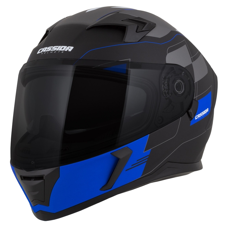Integralny kask motocyklowy Cassida Integral 3.0 RoxoR czarno-szaro-niebieski