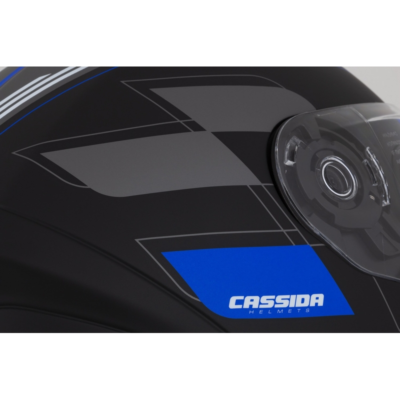 Integralny kask motocyklowy Cassida Integral 3.0 RoxoR czarno-szaro-niebieski