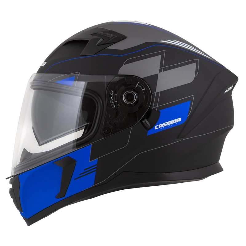 Integralny kask motocyklowy Cassida Integral 3.0 RoxoR czarno-szaro-niebieski