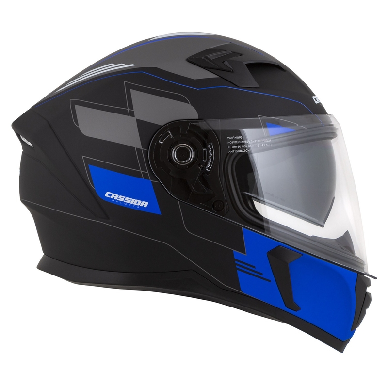 Integralny kask motocyklowy Cassida Integral 3.0 RoxoR czarno-szaro-niebieski