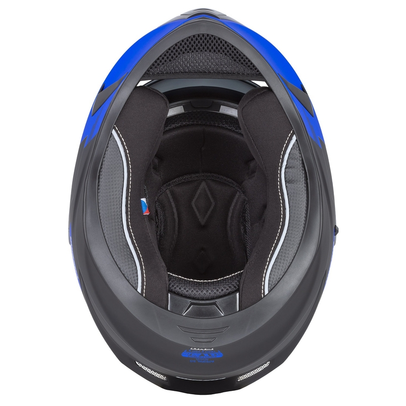 Integralny kask motocyklowy Cassida Integral 3.0 RoxoR czarno-szaro-niebieski
