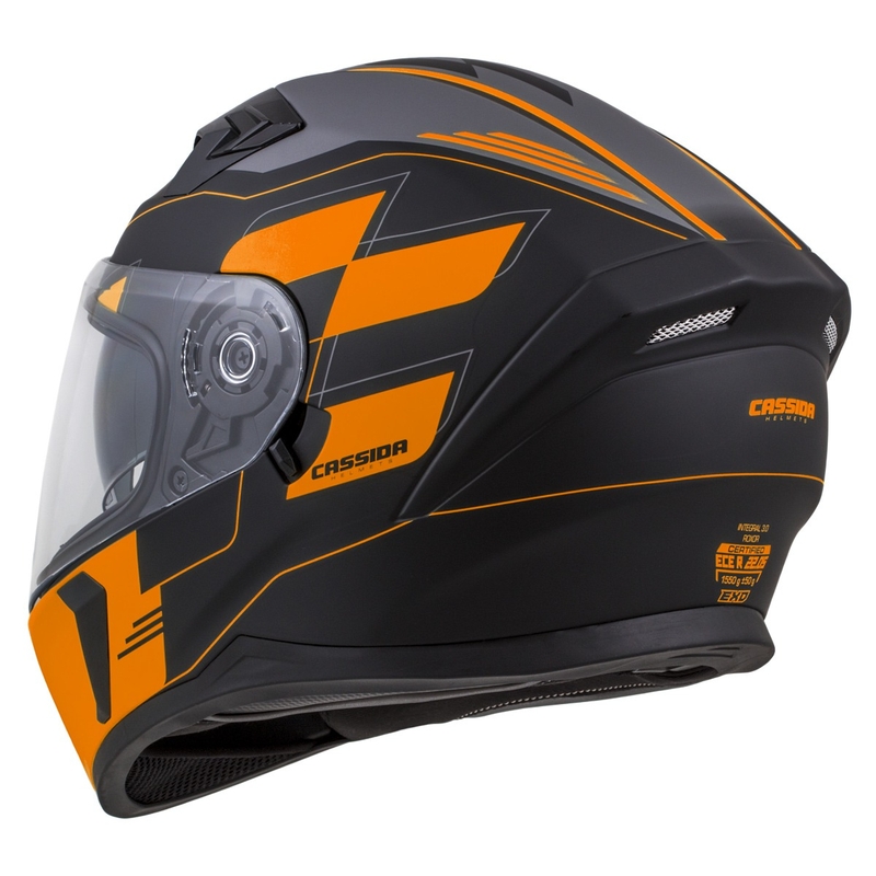 Integralny kask motocyklowy Cassida Integral 3.0 RoxoR czarno-pomarańczowy