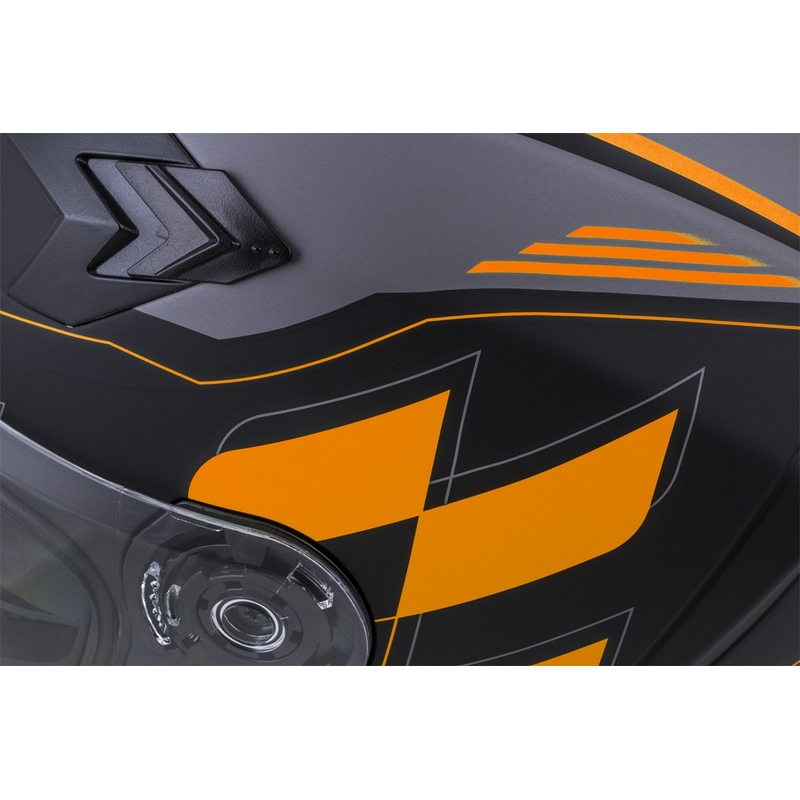 Integralny kask motocyklowy Cassida Integral 3.0 RoxoR czarno-pomarańczowy