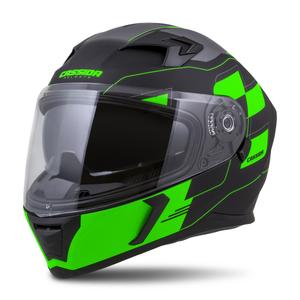 Integralny kask motocyklowy Cassida Integral 3.0 RoxoR czarno-szaro-zielony