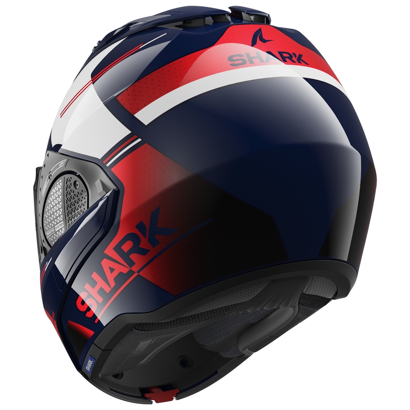 Kask SHARK EVO-GT Tekline blue-white-red tipping
