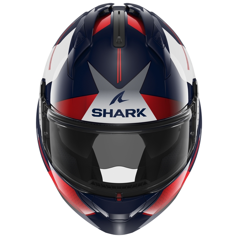 Kask SHARK EVO-GT Tekline blue-white-red tipping