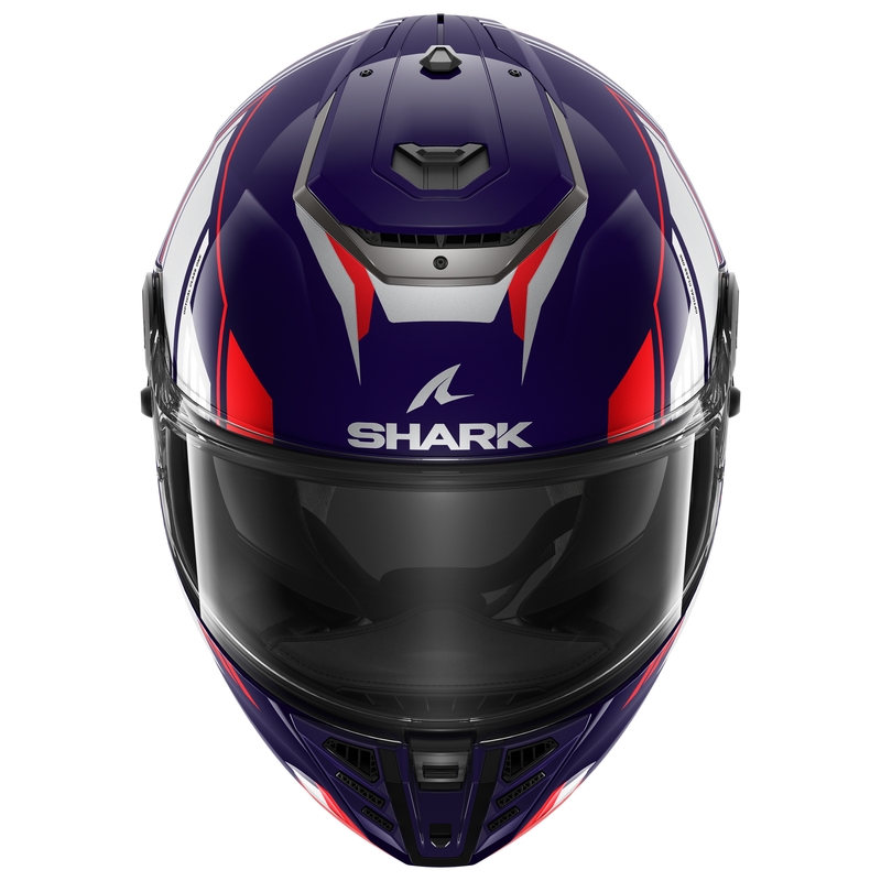 Kask motocyklowy integralnySHARK SPARTAN RS Byhron niebiesko-czerwono-szary wyprzedaż