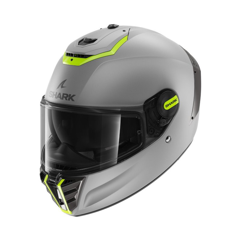 Integralny kask motocyklowy SHARK SPARTAN RS Blank SP szaro-fluo żółty