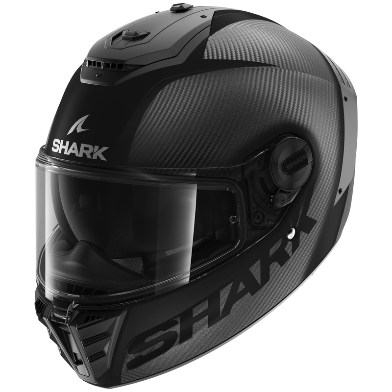 Integralny kask motocyklowy SHARK SPARTAN RS Carbon Skin 2023 czarny mat