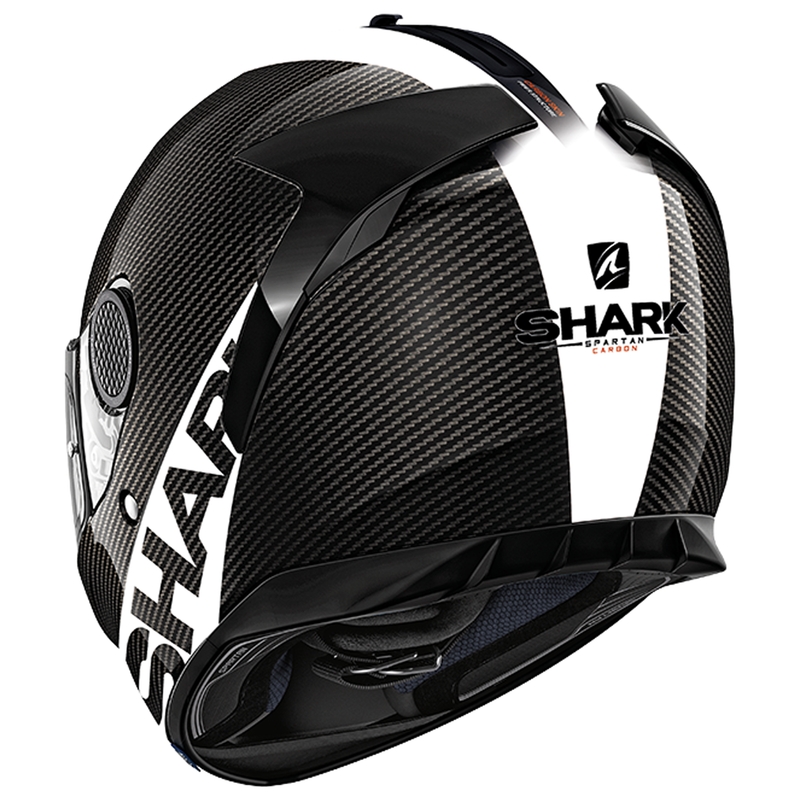 SHARK Spartan Carbon Skin 1.2 czarno-biały integralny kask motocyklowy