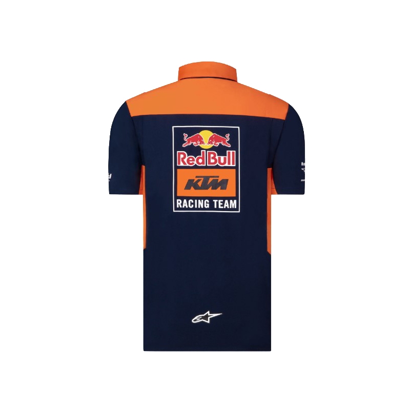 KTM Red Bull Racing Official Teamline shirt niebiesko-pomarańczowy wyprzedaż