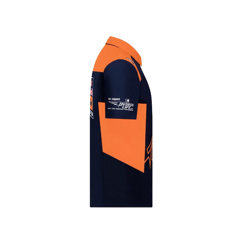 KTM Red Bull Racing Official Teamline shirt niebiesko-pomarańczowy wyprzedaż